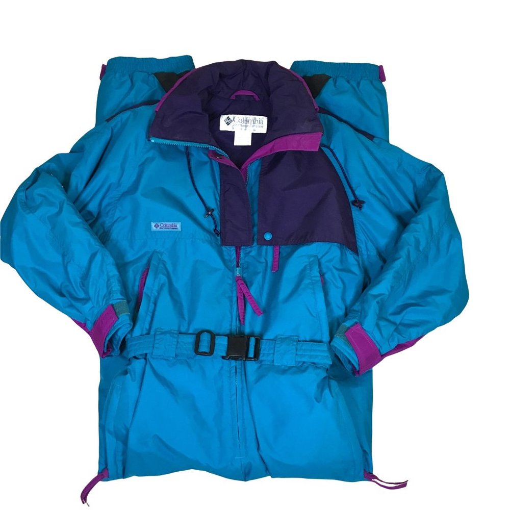 Vintage Y2K COLUMBIA Womens Snow Ski Suit Medium Retro 90's Apres Ski Snowboard - Picture 1 of 10